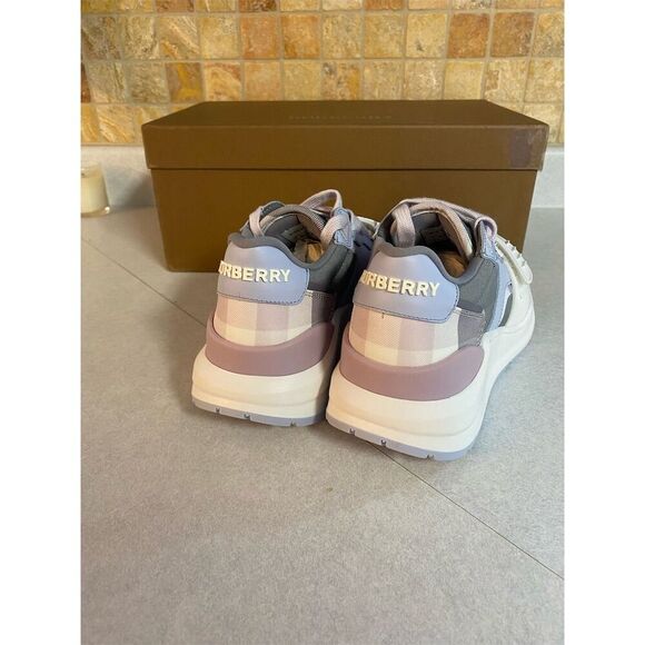 Burberry Ramsey Vintage Check‎ Low Top Sneakers Size 35.5/ 5.5 - Picture 8 of 10